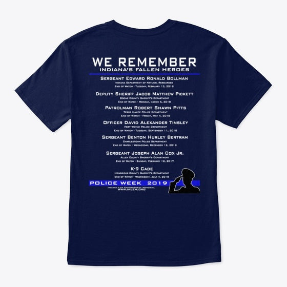 Indiana 2019 Police Week Products