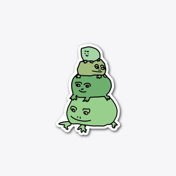 Hideous Stacked frogs
