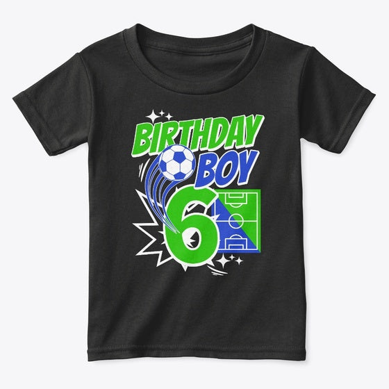 6th Birthday Party Soccer Fan Shirt