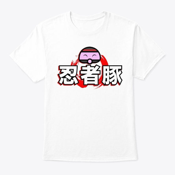 Manx Ninja Pig T-Shirt (japanese style)