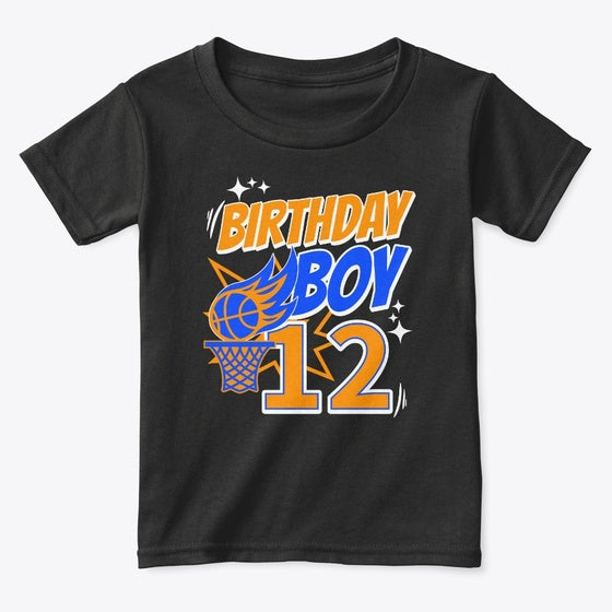 12-Year-Old Basketball Birthday T-Shirt