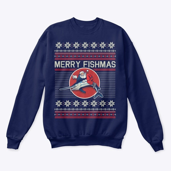 Merry Fishmas Christmas Ugly Sweater