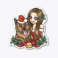 Suzy Finn Christmas Sticker