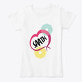 Womens Crew Neck Tee Black Logo