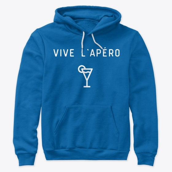 Vive l'apero white lettering