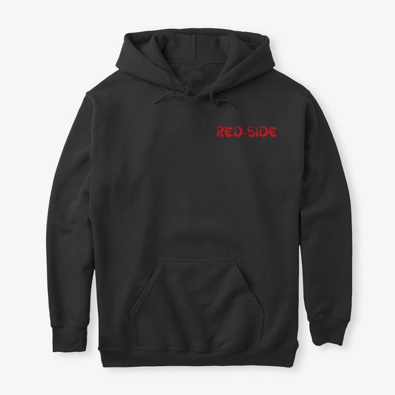 Dark coloured Red-Side Hoodie's