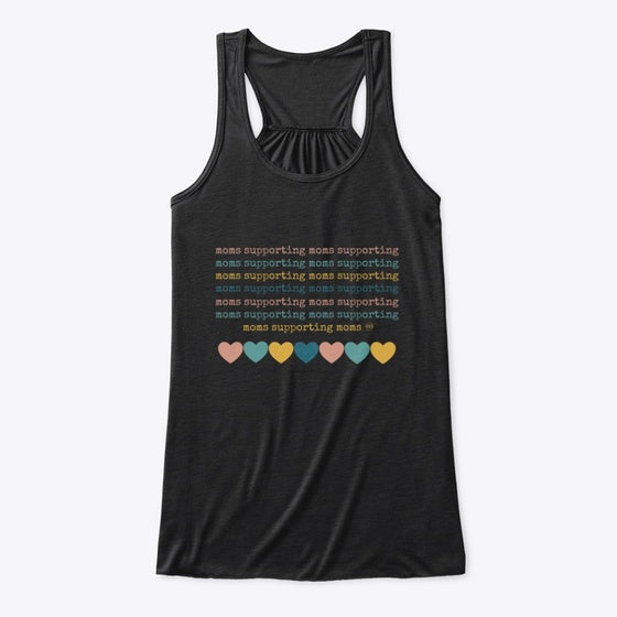 Moms Supporting Moms Hearts Flowy Tank