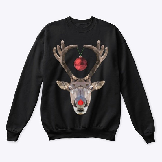 Christmas Reindeer Low Poly Design