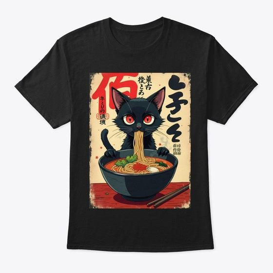 Ramen Noodles Cat Kawaii Retro Anime 3