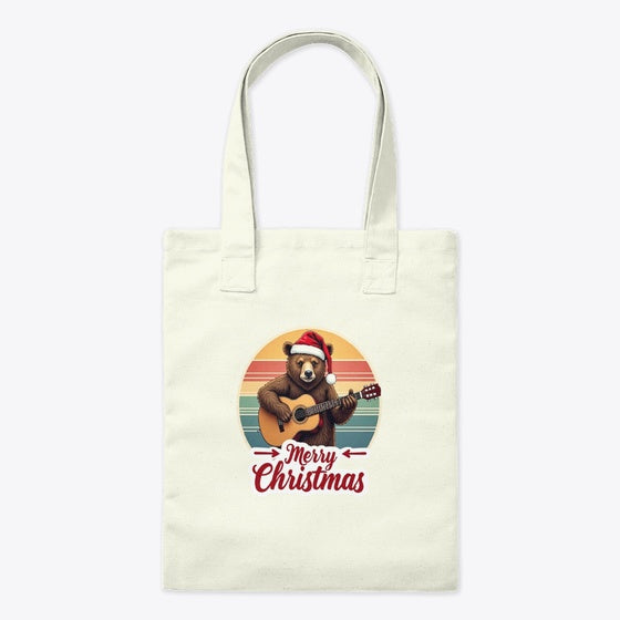 Merry Christmas Bear with Guitar T-Shirt