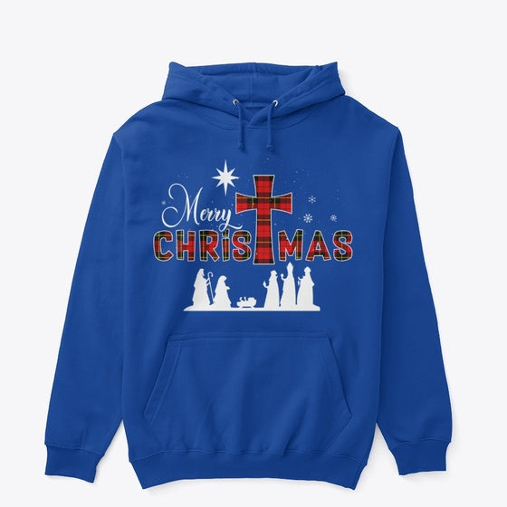Merry ChristMas Plaid Christian Nativity