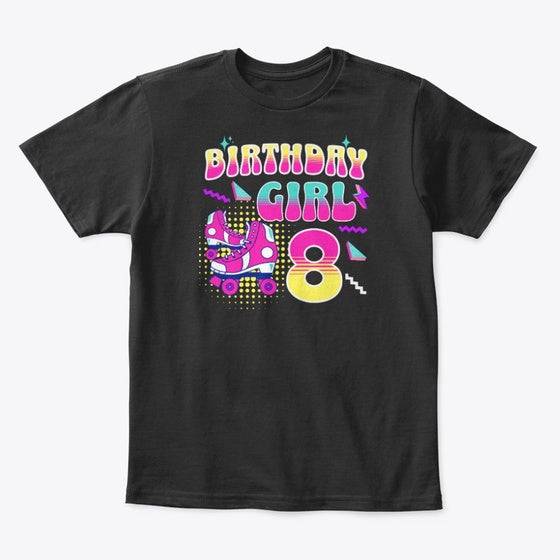 Age 8 Birthday Girl Party Roller Skating