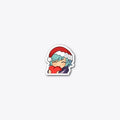 Santa Ruby Heart Sticker