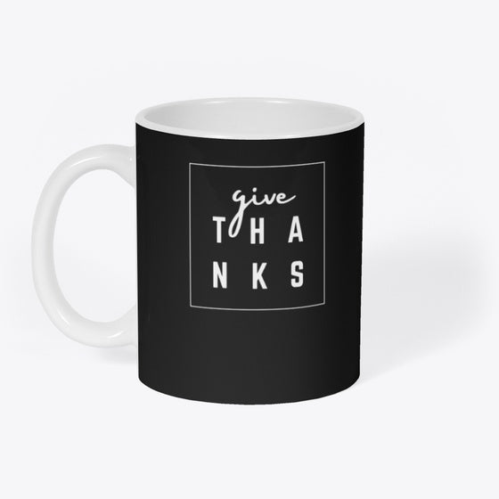 Give Thanks Mug (Black)