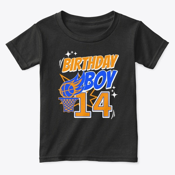 14-Year-Old Basketball Birthday T-Shirt