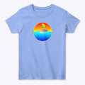 Geometric Sunset Shark Womens' Top
