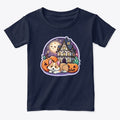 Cute Puppy Sleeping in Halloween night