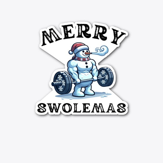 Merry Swolemas Funny workout Snowman