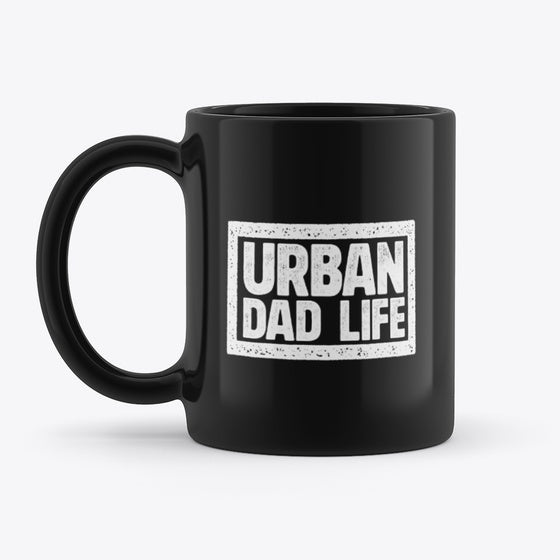 Urban Dad Life Black Mug
