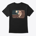 Vintage American Flag Bass Fishing Gift