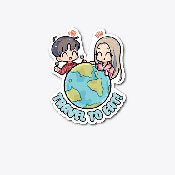 Travel to eat stickers