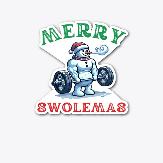 Merry Swolemas Funny workout Snowman 2