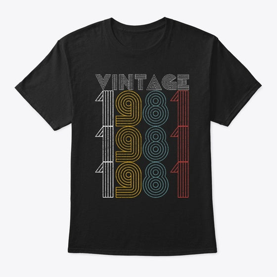 Vintage 1981 Birthday Style Men Women