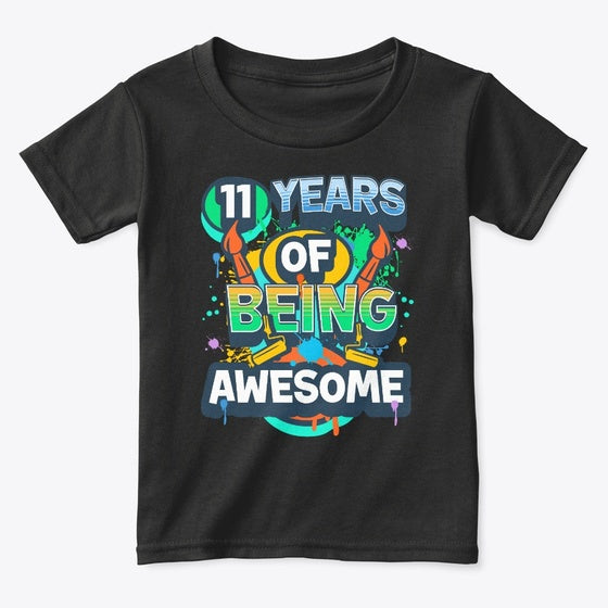 Awesome Age 11 Birthday Painter-Themed