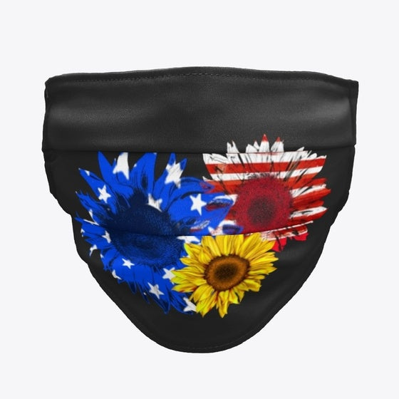 American Sunflower Sticker
