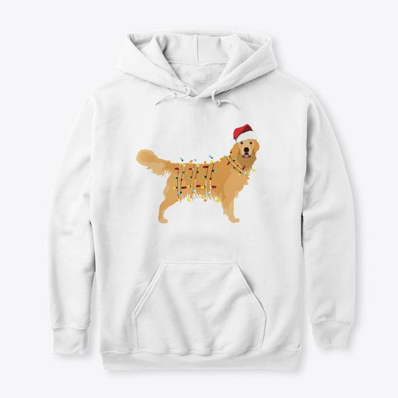 Golden Retriever Christmas Light T-Shirt