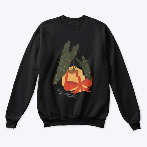 'Merry Plantmas' Sweatshirt (white text)