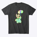 Hops the clown up and away