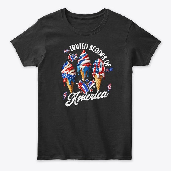 United Scoops Of America 4th Of July Tee