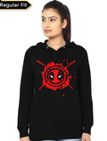 Deadpool Girl’s Black Hoodie
