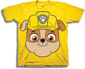 Puppy Patrol Bulldog Pup Big Face Tee for Kids 367