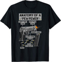 Anatomy Of A Pew Pewer Funny Amendment Saying Gun Owner Apparel Clean Design