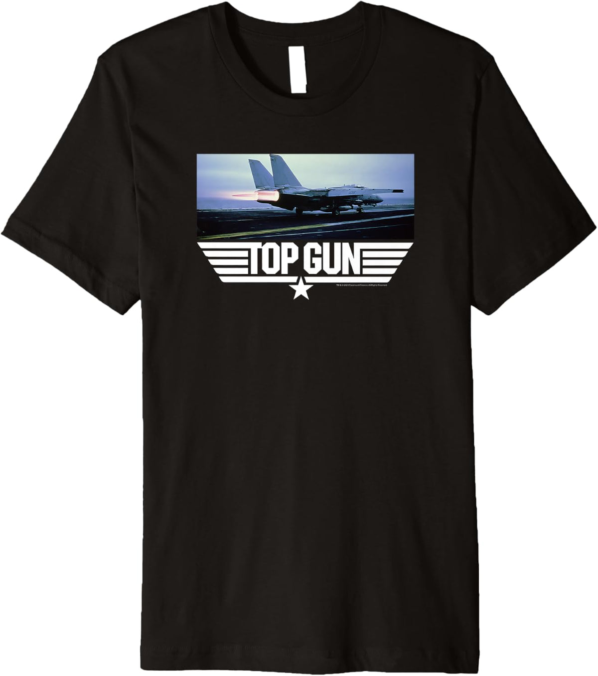Top Gun Danger Zone Screen Clip Logo Premium Apparel Premium Print