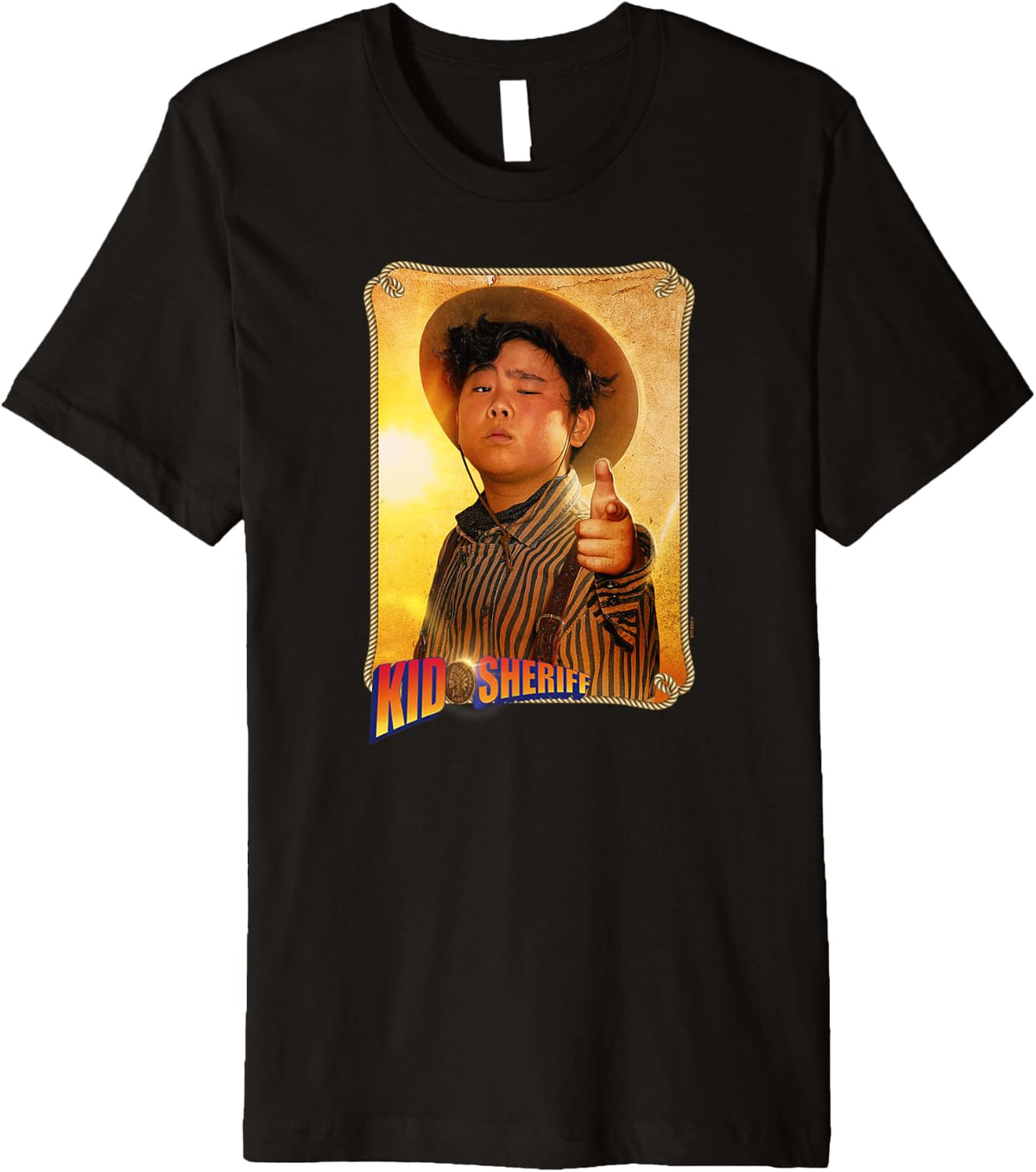 Nope Movie Kid Sheriff Finger Gun Poster Premium Apparel Everyday Wear