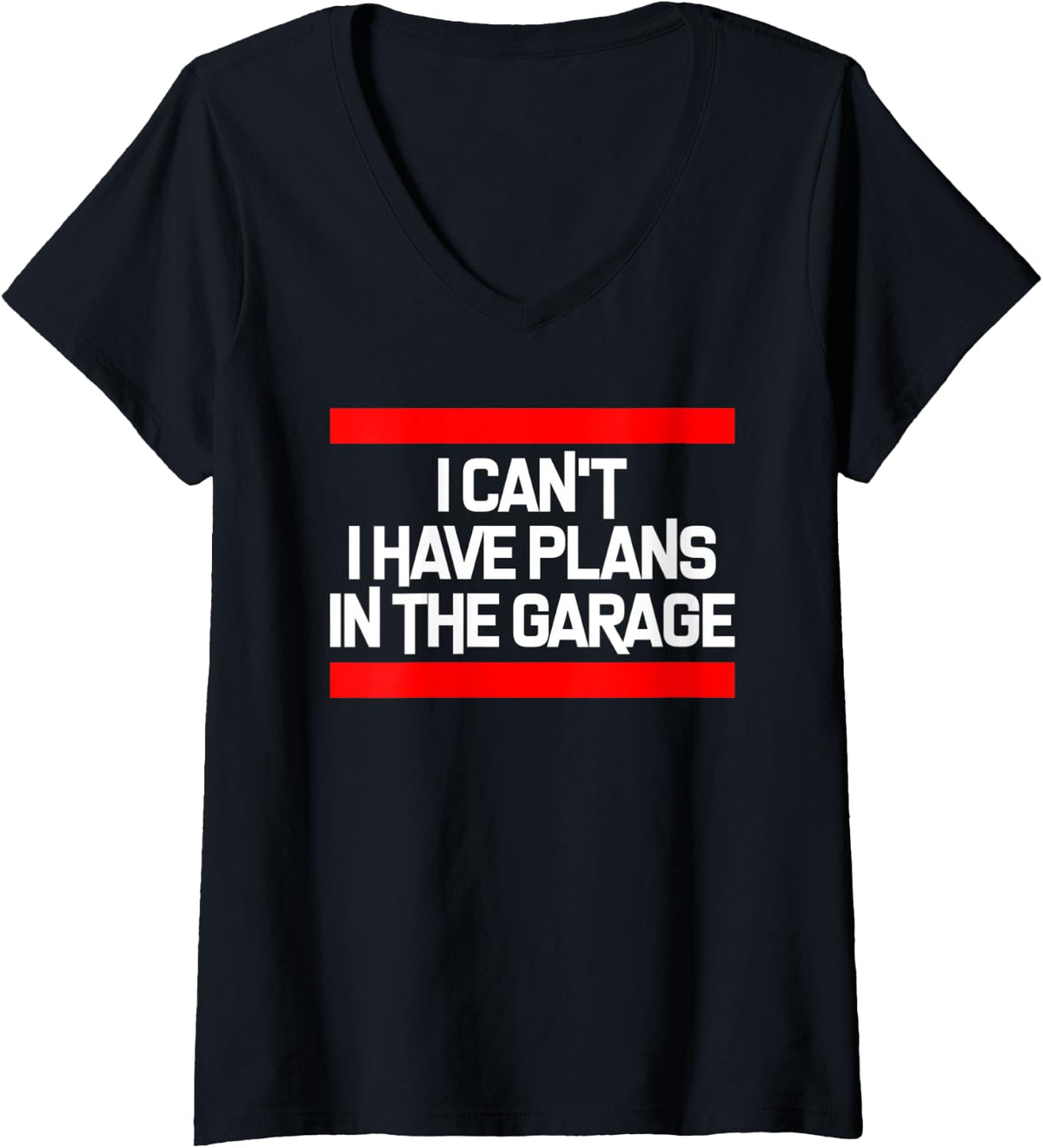 Womens I Cant't I Have Plans In The Garage Car Mechanic Gift V-Neck