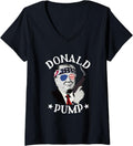 Womens Donald Pump Trump Supporter Patriot Gun Lover V Neck Apparel Gift Ready 2