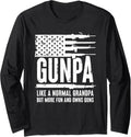 Mens Gunpa Like A Normal Grandpa But More Fun And Owns Guns Long Sleeve Apparel Clean Design