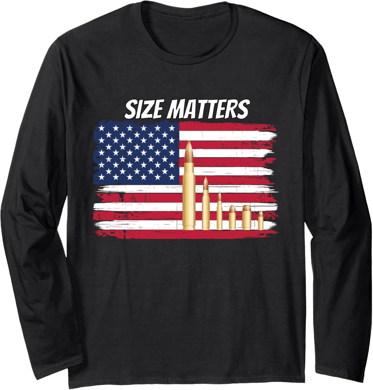 Size Matters Bullet Shirt All Guns Matter T Long Sleeve T Shirt Premium Print