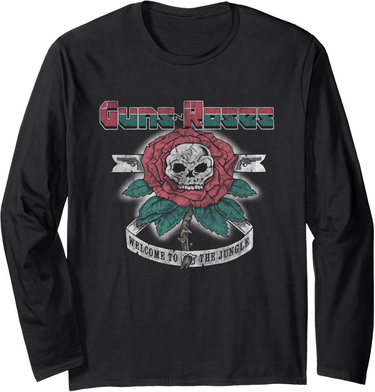 Guns N Roses Official Welcome To The Jungle Long Sleeve Apparel Everyday Wear