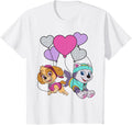 Puppy Patrol Sky Pup and Snow With Heart Balloons Shirt 281