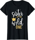 Wild One Sister 1st Birthday First Thing Tee 246