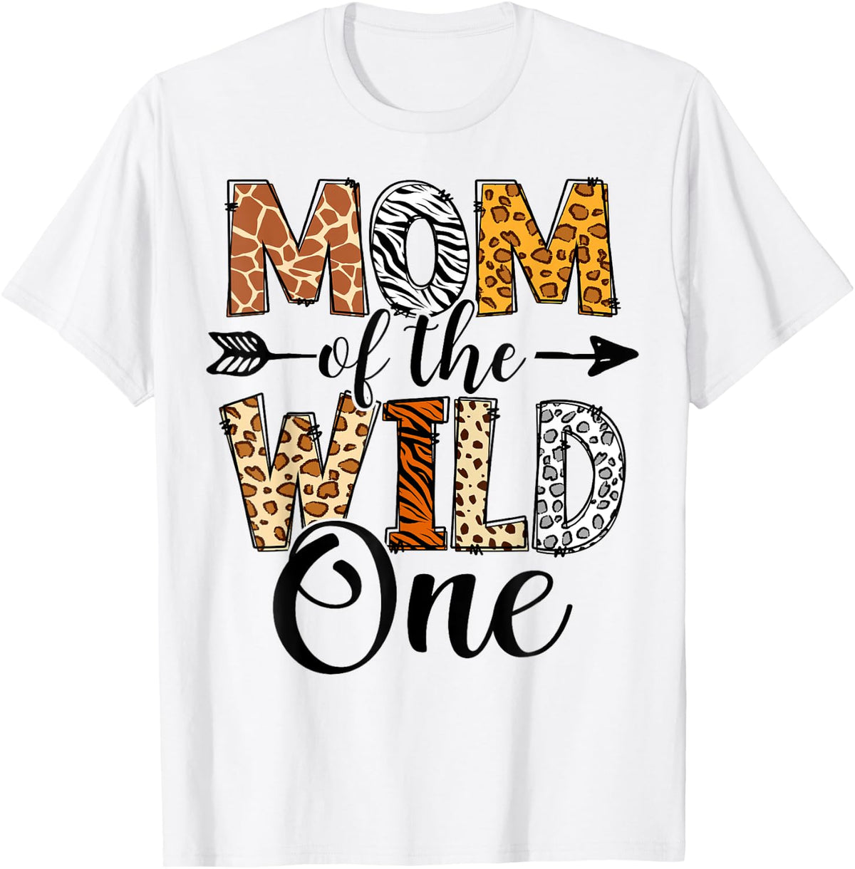 Wild One Mom Family 1st Birthday African Safari Gift Shirt 14