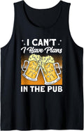 "I can´t I have plans in the pub" Crawled Pub Crawl Tank Top