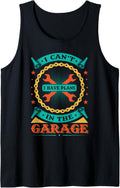I Can't I Have Plans In The Garage Funny Mechanic Father Dad Tank Top