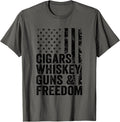 Cigars Whiskey Guns Freedom Drinking Usa Flag Funny Gun Women Men Apparel Minimal Style