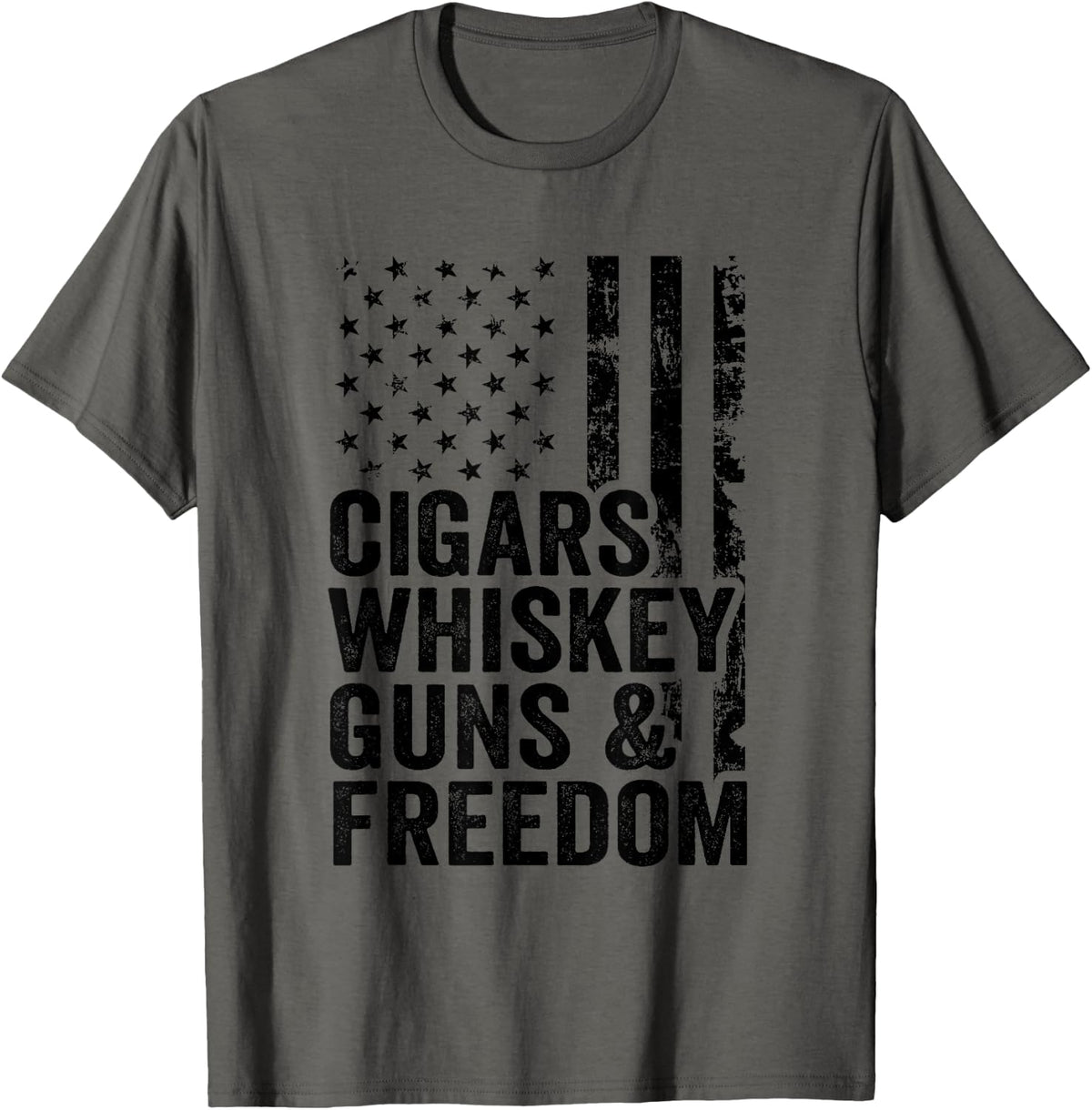 Cigars Whiskey Guns Freedom Drinking Usa Flag Funny Gun Women Men Apparel Minimal Style